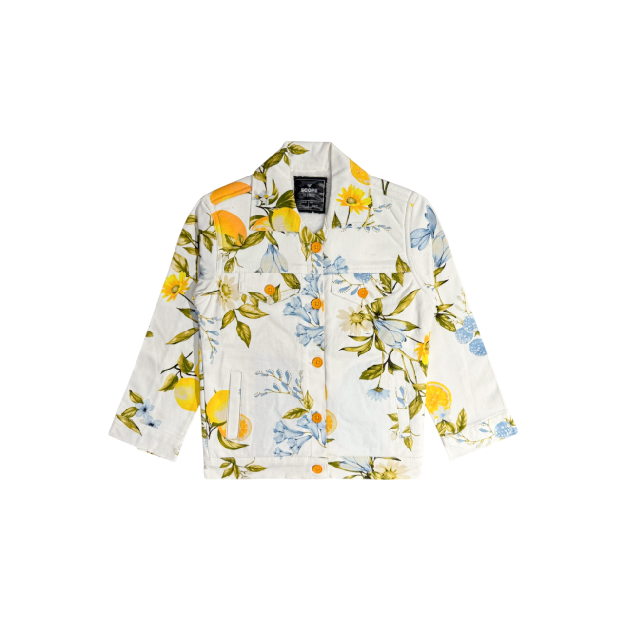 Lemon Bloom Fur Jacket