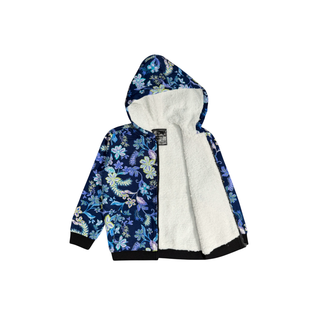 Midnight Bloom Fur Jacket