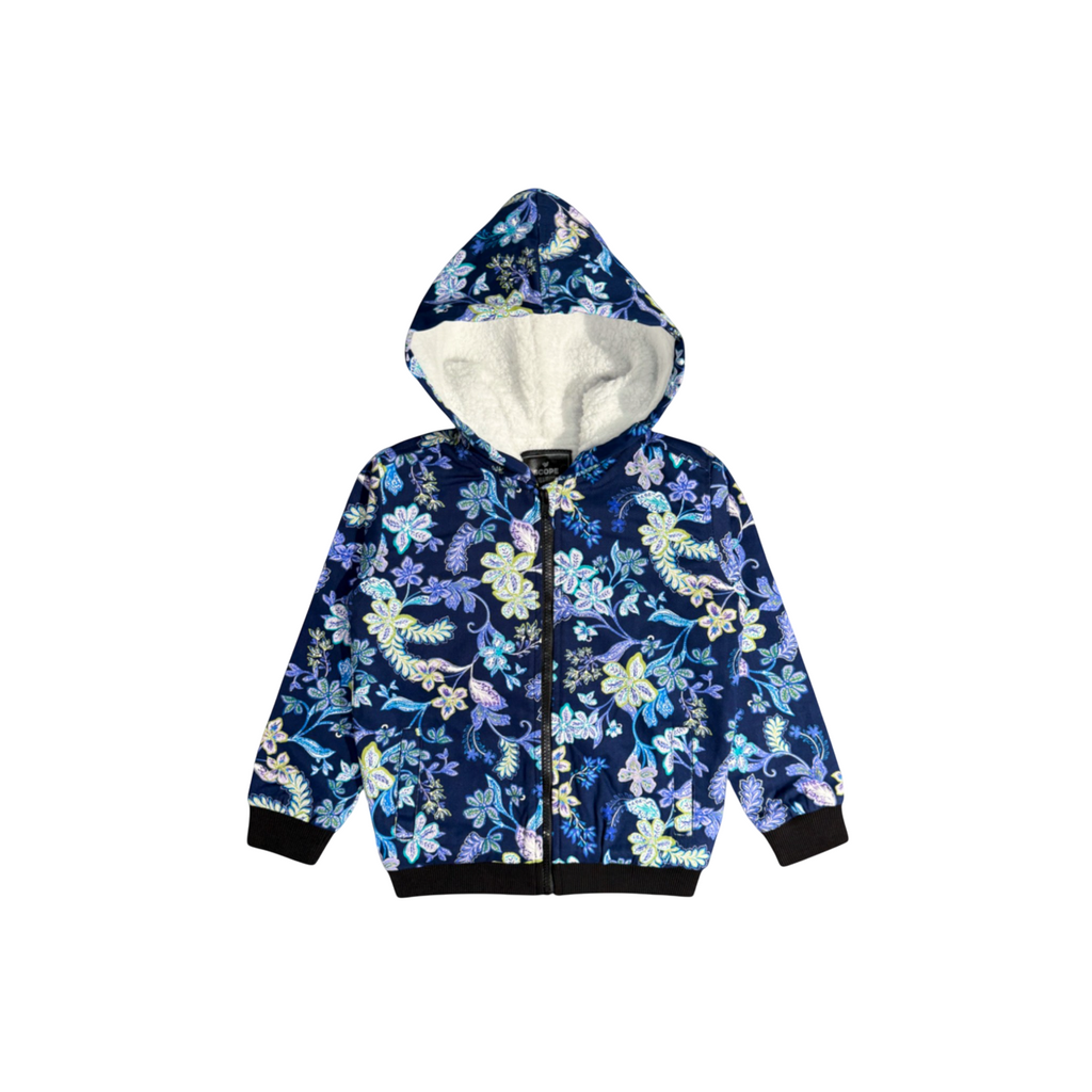 Midnight Bloom Fur Jacket