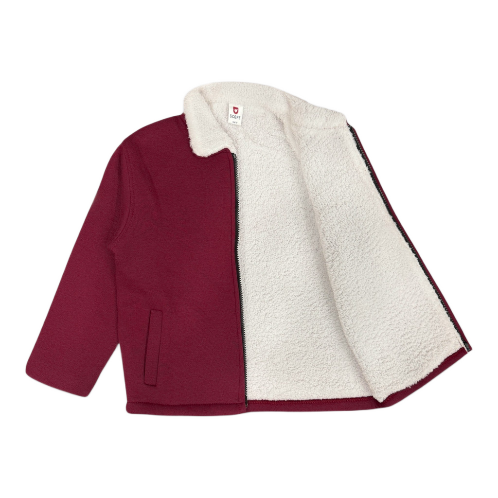 Berry Plush Fur Jacket