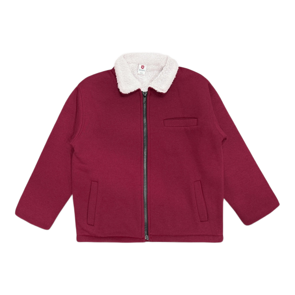 Berry Plush Fur Jacket