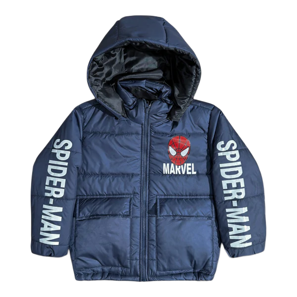 Spider-Man Navy Puffer Jacket